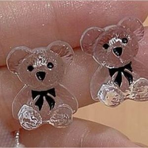 Teddy bear earrings